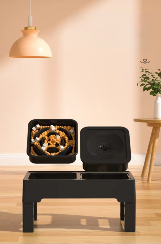 Купа за храна за домашни любимци от неръждаема стомана, купа за кучета, домашни любимци, хранилка за бавно хранене, сгъваема купа за пиене, купа за кучета, домакински прибори