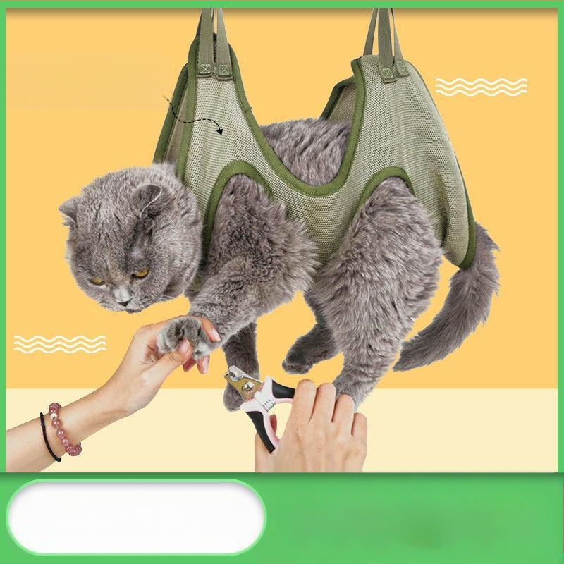 Hamac pentru animale de companie, tăiere unghii pisică agățată, artefact de tăiere unghii TikTok, același artefact de smulgere a urechilor de pisică și câine.