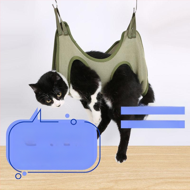 Hamac pentru animale de companie, tăiere unghii pisică agățată, artefact de tăiere unghii TikTok, același artefact de smulgere a urechilor de pisică și câine.