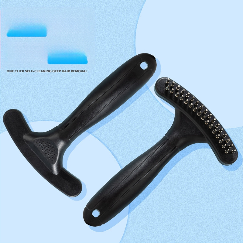 Плаващ гребен за нокти, двуредов гребен за нокти, домашни любимци, гребен за кучета, плюшено мече, гребен за домашни любимци с игла, отворена четка