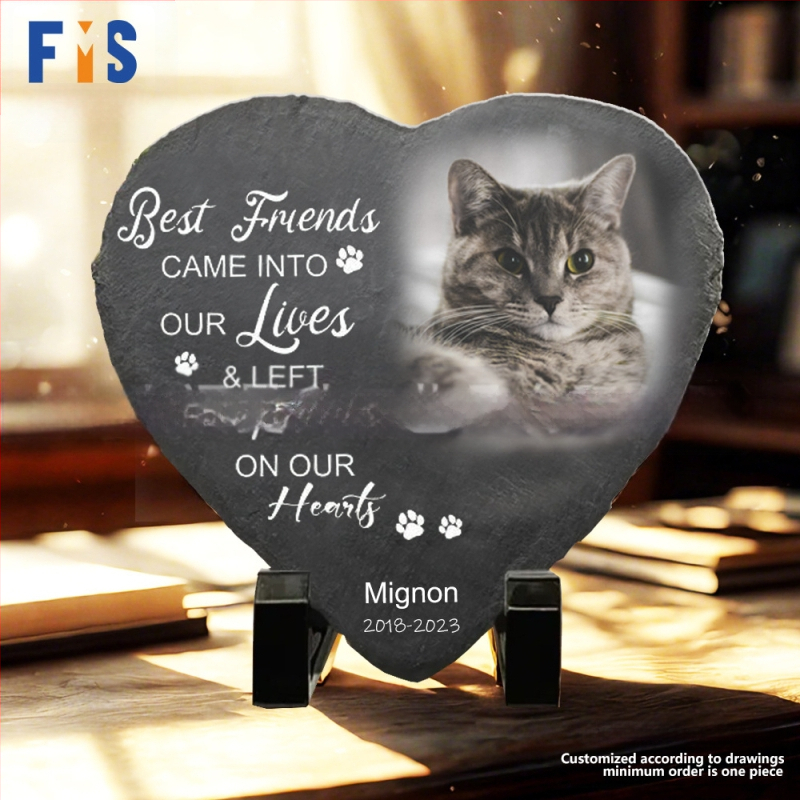 „Amazon Daifa“ augintinio atminimo akmens statulos papuošalai, „pasidaryk pats“ paveikslėliai, spalvotas spausdinimas, katės ir šunys, gimtadienio atminimo papuošalai