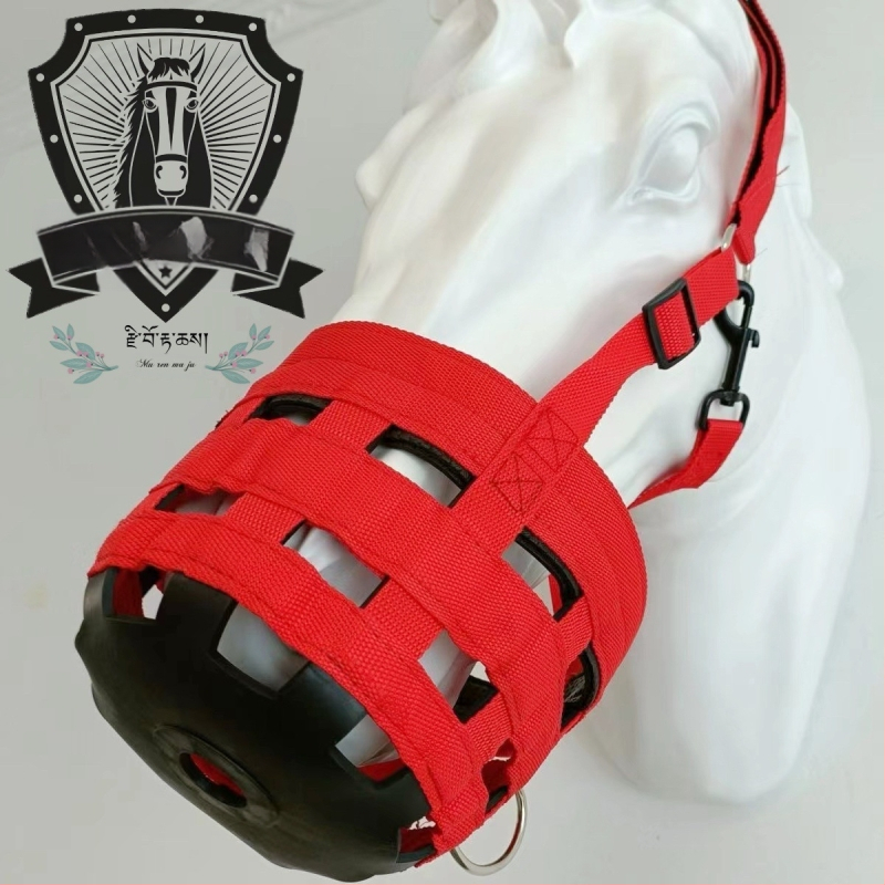 Arklio įranga Jojimo reikmenys Arklio burnos snukis Nesukandantis minkštas guminis snukis nuo įtrūkimų Arklio burnos narvas Nuo ėdimo apsauganti žolė