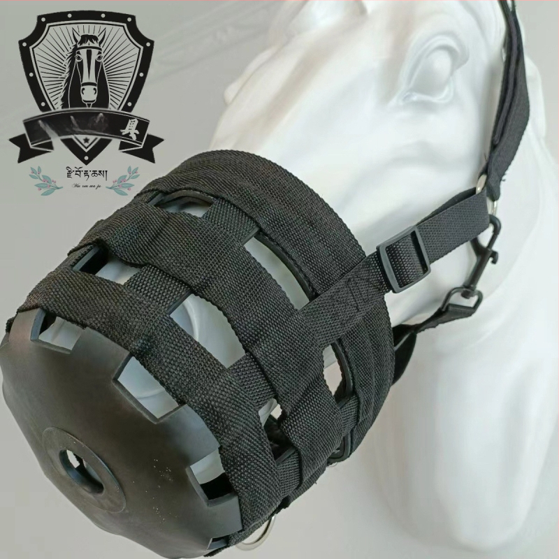 Arklio įranga Jojimo reikmenys Arklio burnos snukis Nesukandantis minkštas guminis snukis nuo įtrūkimų Arklio burnos narvas Nuo ėdimo apsauganti žolė