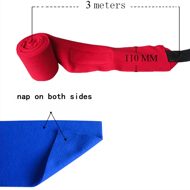 3 mm biezas polārās flīsa divpusējas samta zirgu legingi, 4 komplekti, 11 cm plati un 3 m gari, AC7021