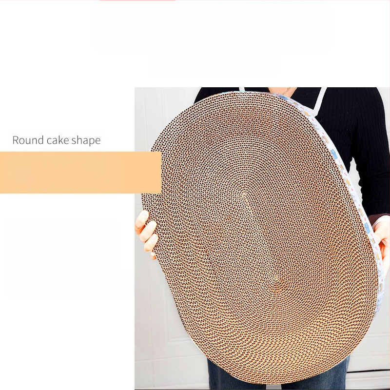 Univerzalna daska za grebanje za mačke za sva godišnja doba, Mačje gnijezdo, Ekstra veliki umivaonik za grebanje za mačke, Okrugla igračka od valovitog papira, Oprema za mačke