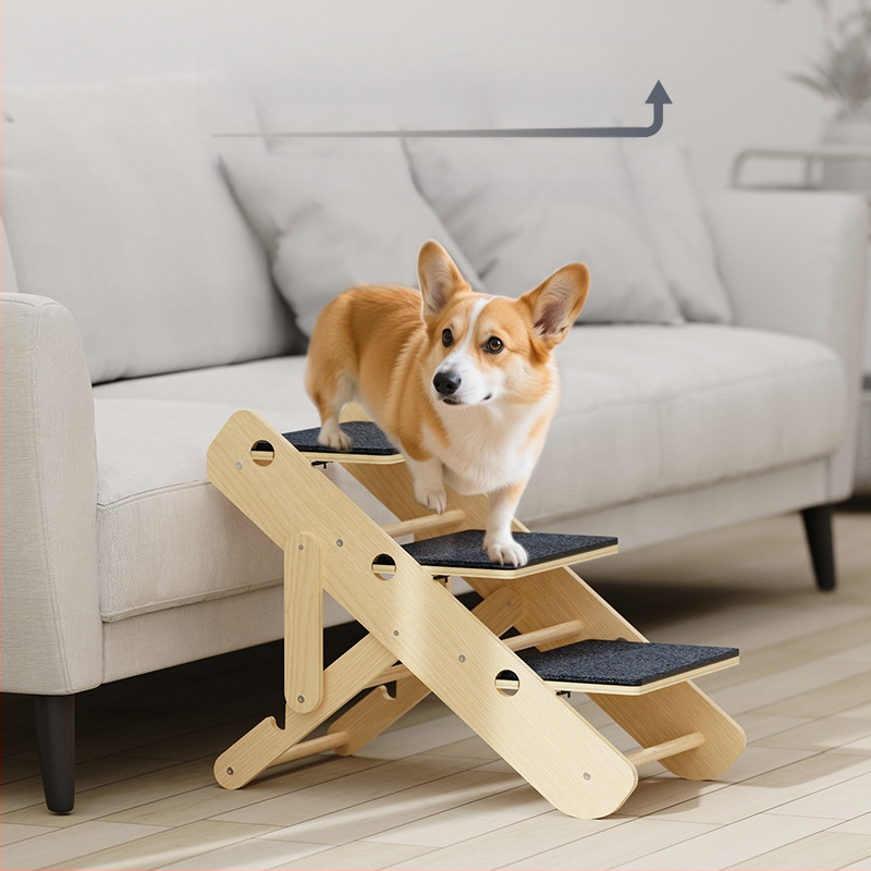 Macskamászó állvány Kisállat lépcsők Macskák és kutyák ágylépcsők Csúszásmentes mászólétra Lejtős kis öreg kutyalétra Külkereskedelem Határokon átnyúló