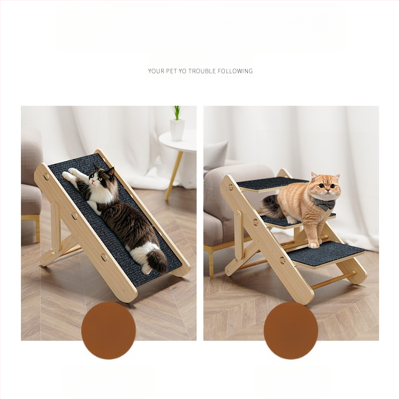 Macskamászó állvány Kisállat lépcsők Macskák és kutyák ágylépcsők Csúszásmentes mászólétra Lejtős kis öreg kutyalétra Külkereskedelem Határokon átnyúló