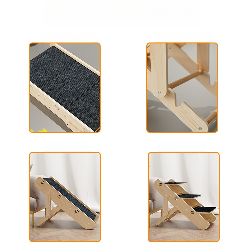 Macskamászó állvány Kisállat lépcsők Macskák és kutyák ágylépcsők Csúszásmentes mászólétra Lejtős kis öreg kutyalétra Külkereskedelem Határokon átnyúló