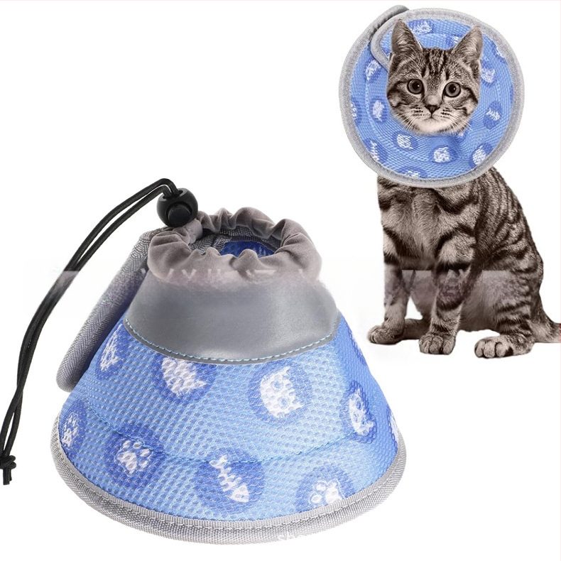 Нов нашийник за домашни любимци за котки, конусен нашийник за котки, нашийник за котки против облизване, нашийник против облизване за котки, нашийник за глава на котка