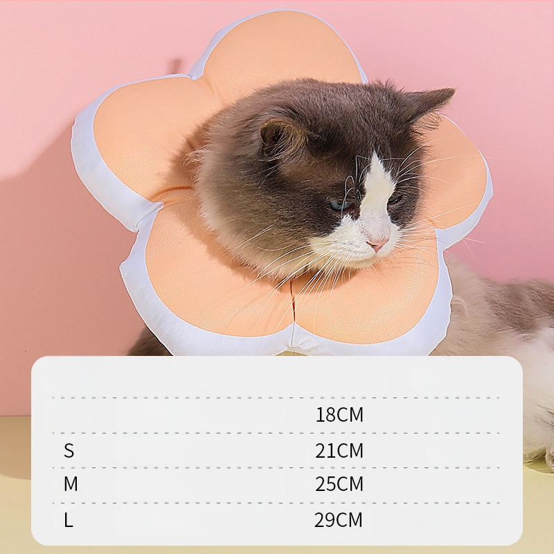 Novi prsten Suncokret Elizabeth Mekani slatki pamučni pokrivalo za glavu za pse Mačka Elizabeth Prsten Ogrlica za mačke protiv lizanja