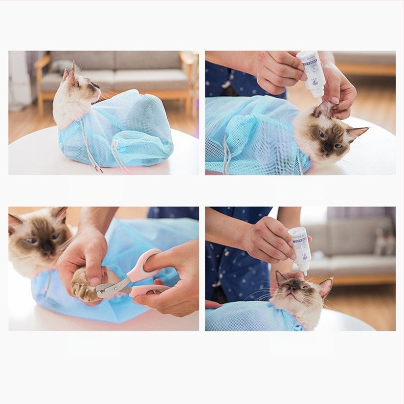 Amazoni multifunktsionaalne kassipesukott, kriimustuskindel kassi vannikott, küünte lõikenõelaga vannikott, lemmikloomade kassitarbed