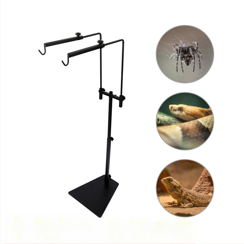 Tvornički izravni dvostruki kukasti stalak za podnu lampu za kućne ljubimce s podesivim stalkom za biljnu lampu, nosač za sjenilo za kućne ljubimce