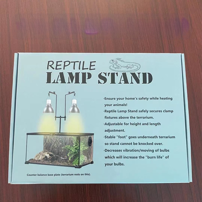 Tvornički izravni dvostruki kukasti stalak za podnu lampu za kućne ljubimce s podesivim stalkom za biljnu lampu, nosač za sjenilo za kućne ljubimce