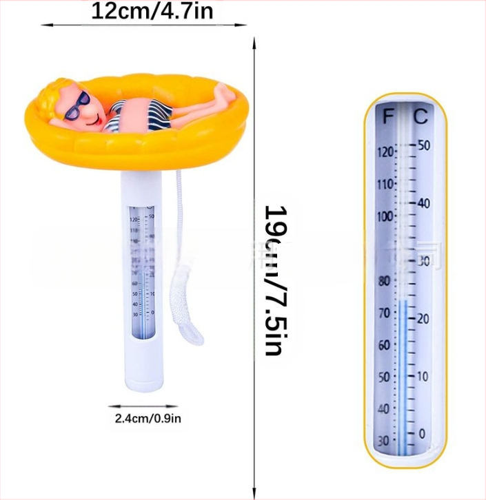 Sandėlyje Naujas termometras, spausdinamas LOGO, tarpvalstybinis karšto pardavimo baseino termometras, vaikų vandens temperatūros matuoklis