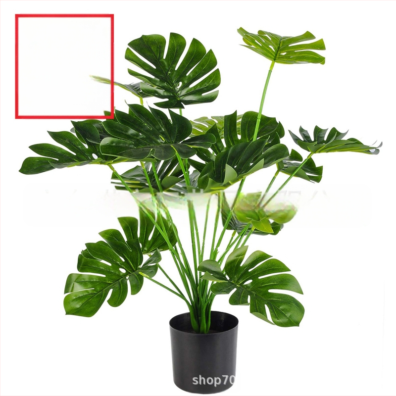 Karštai parduodamas pavasario ir vasaros naujas vėžlio lapo imitacijos augalų kraštovaizdžio dekoravimas patalpų bioniniam žaliam augalui, netikras medis, vazoninis svetainės dekoravimas