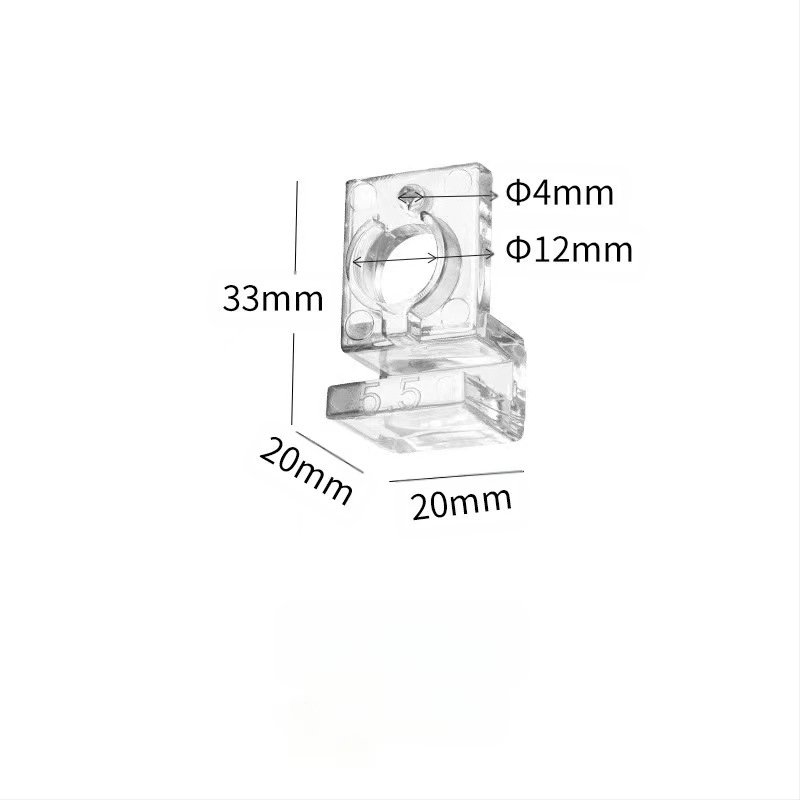 Akvariumo dangčio laikiklis, skaidrus, didelio stiprumo, kompiuterio, mažas, įleidimo ir išleidimo vamzdžio, fiksuotas, stiklinis, prie sienos tvirtinamas laikiklis