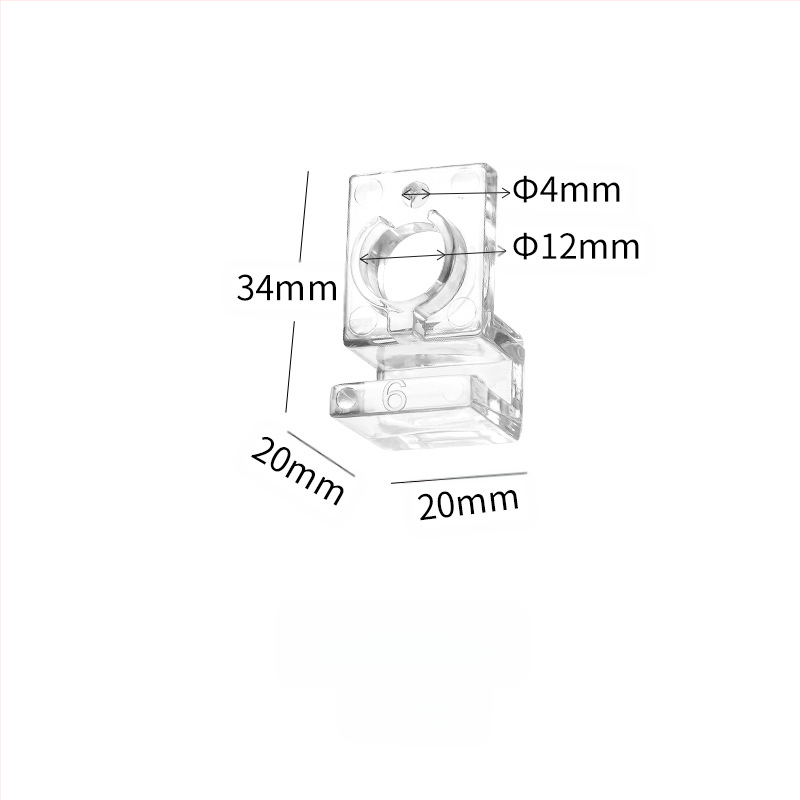 Akvariumo dangčio laikiklis, skaidrus, didelio stiprumo, kompiuterio, mažas, įleidimo ir išleidimo vamzdžio, fiksuotas, stiklinis, prie sienos tvirtinamas laikiklis