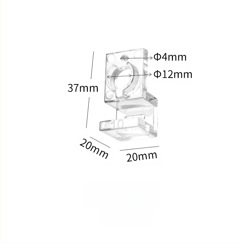Akvariumo dangčio laikiklis, skaidrus, didelio stiprumo, kompiuterio, mažas, įleidimo ir išleidimo vamzdžio, fiksuotas, stiklinis, prie sienos tvirtinamas laikiklis