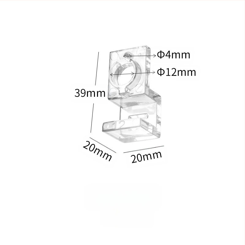 Akvariumo dangčio laikiklis, skaidrus, didelio stiprumo, kompiuterio, mažas, įleidimo ir išleidimo vamzdžio, fiksuotas, stiklinis, prie sienos tvirtinamas laikiklis
