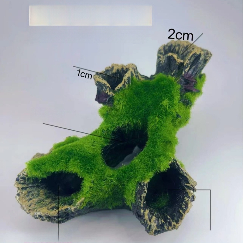 Akvariumo kraštovaizdžio flocking House dekoratyviniai dervos dirbiniai Paviljono kraštovaizdžio namas antikvarinis alpinariumas arkinis tiltas