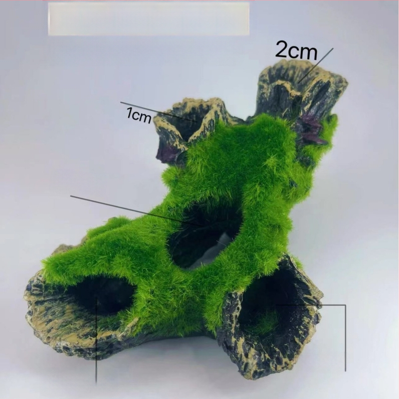 Akvariumo kraštovaizdžio flocking House dekoratyviniai dervos dirbiniai Paviljono kraštovaizdžio namas antikvarinis alpinariumas arkinis tiltas
