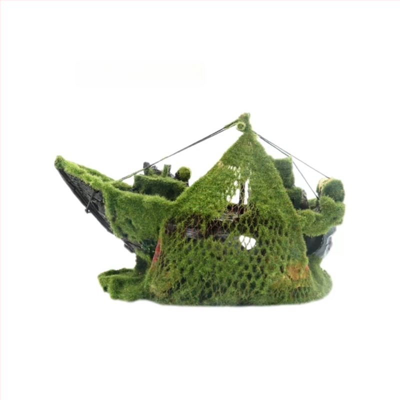 Akvariumo kraštovaizdžio flocking House dekoratyviniai dervos dirbiniai Paviljono kraštovaizdžio namas antikvarinis alpinariumas arkinis tiltas
