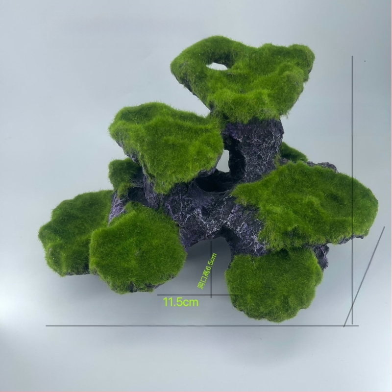 Akvariumo kraštovaizdžio flocking House dekoratyviniai dervos dirbiniai Paviljono kraštovaizdžio namas antikvarinis alpinariumas arkinis tiltas