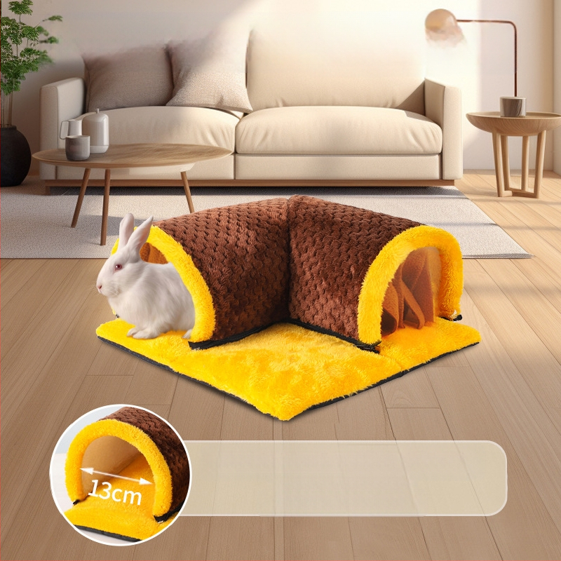Prekogranično pamučno gnijezdo za zamorce, zabavno za male kućne ljubimce, kanalski zec, Totoro vjeverica, toplo gnijezdo za spavanje, nizozemsko gnijezdo za bušenje tunela za svinje