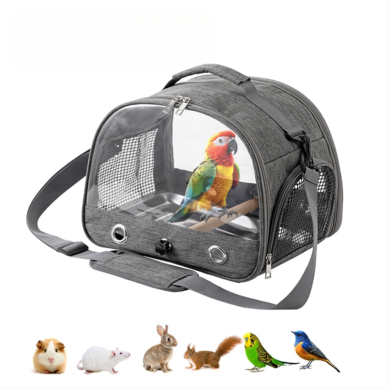 Трансгранична чанта за птици, преносима клетка за птици, водоустойчива клетка за хамстери и папагали, сгъваема чанта за гълъби, скорци и домашни любимци, черна чанта за птици, феникс