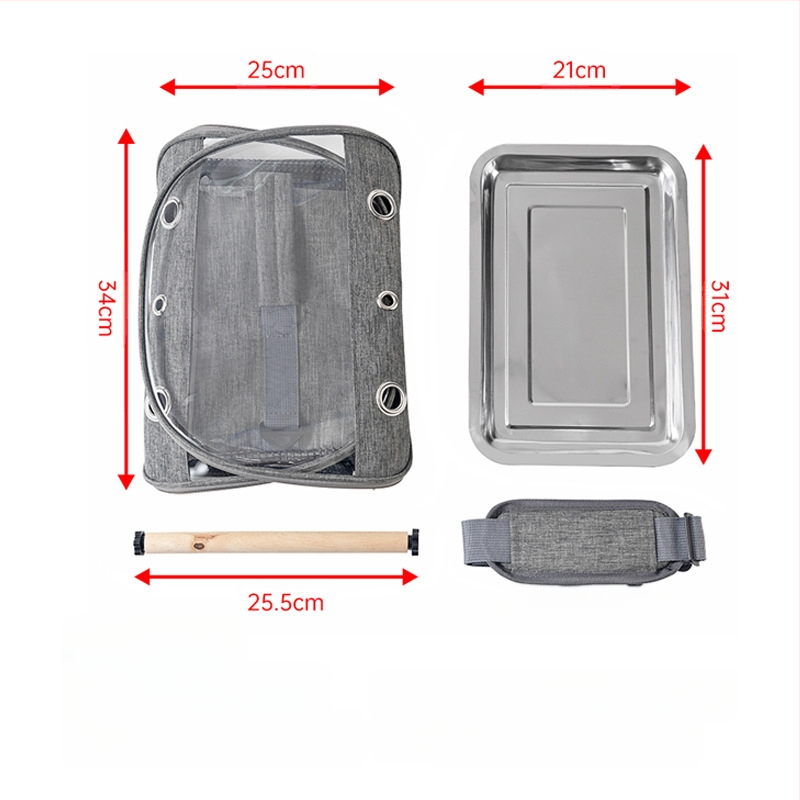 Трансгранична чанта за птици, преносима клетка за птици, водоустойчива клетка за хамстери и папагали, сгъваема чанта за гълъби, скорци и домашни любимци, черна чанта за птици, феникс