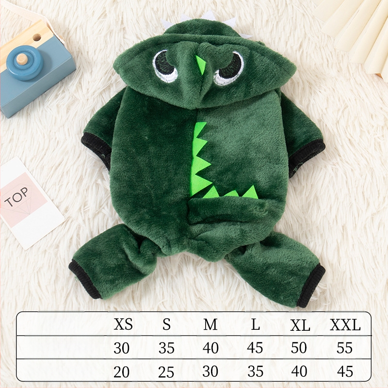 Odjeća za pse Zimska odjeća s dinosaurima Zimska odjeća Topla odjeća za kućne ljubimce Fadou Teddy Slatka četveronožna mačka Odjeća za transformaciju