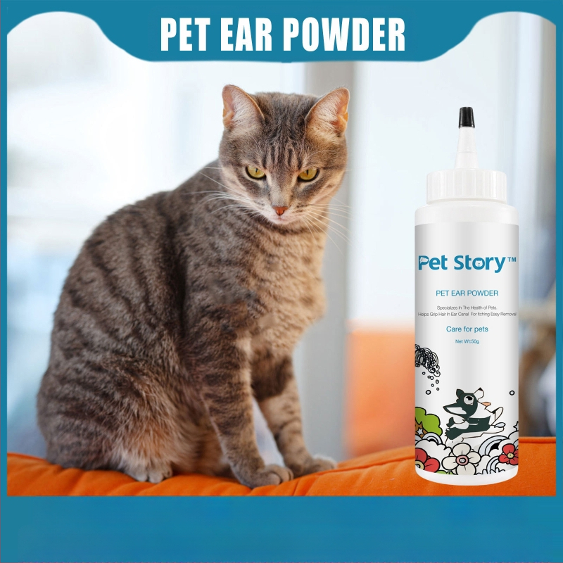 Lemmikloomade kõrvade väljatõmbamise karvapulber kõrvakanalite puhastamine sügelusevastane kassi-koera valutu karvaeemalduspulber kõrvahooldus karvaeemaldus kõrvapuhastuspulber