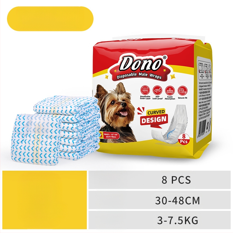 JURNALUL LUI DONO scutece pentru câini câine mascul cățea pantaloni fiziologici scutece pentru animale de companie în jurnalul de creștere al animalelor de companie