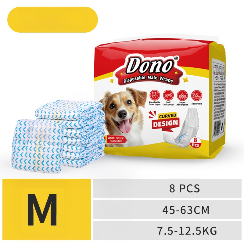 JURNALUL LUI DONO scutece pentru câini câine mascul cățea pantaloni fiziologici scutece pentru animale de companie în jurnalul de creștere al animalelor de companie