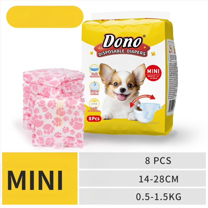 JURNALUL LUI DONO scutece pentru câini câine mascul cățea pantaloni fiziologici scutece pentru animale de companie în jurnalul de creștere al animalelor de companie