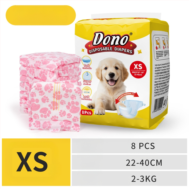 JURNALUL LUI DONO scutece pentru câini câine mascul cățea pantaloni fiziologici scutece pentru animale de companie în jurnalul de creștere al animalelor de companie