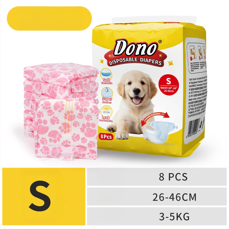 JURNALUL LUI DONO scutece pentru câini câine mascul cățea pantaloni fiziologici scutece pentru animale de companie în jurnalul de creștere al animalelor de companie