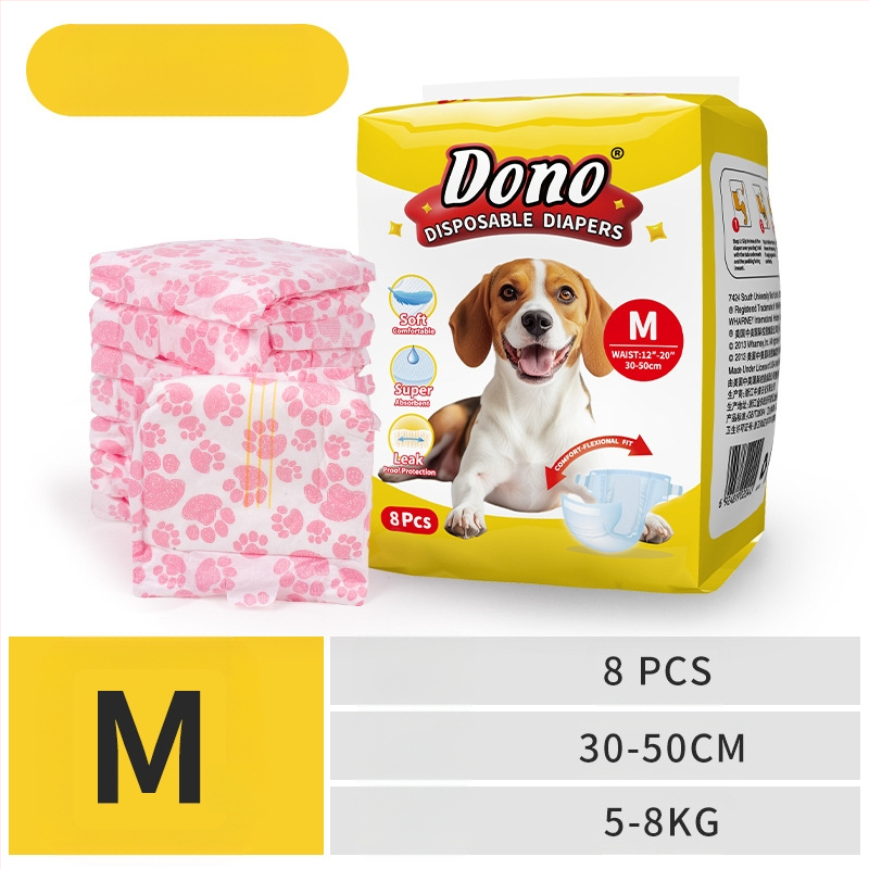 JURNALUL LUI DONO scutece pentru câini câine mascul cățea pantaloni fiziologici scutece pentru animale de companie în jurnalul de creștere al animalelor de companie