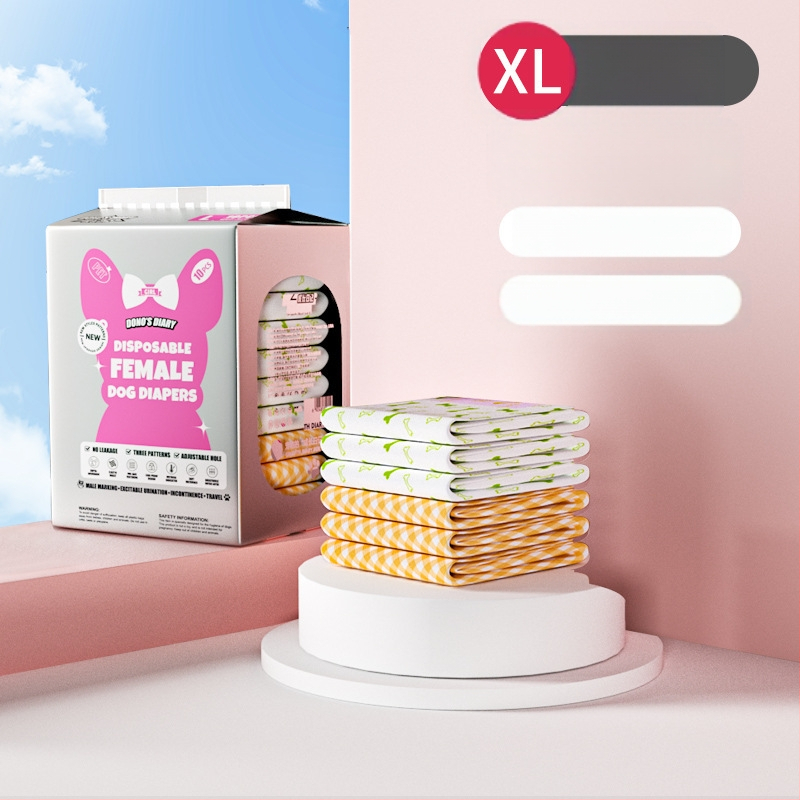 JURNALUL LUI DONO scutece pentru câini câine mascul cățea pantaloni fiziologici scutece pentru animale de companie în jurnalul de creștere al animalelor de companie