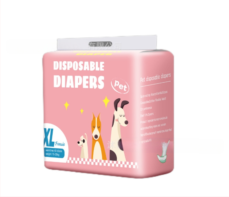 Vienkartiniai naminių gyvūnėlių sauskelnių įklotai, apsaugantys nuo šoninio nuotėkio, su „Velcro“ burnos šunų kelnėmis, šunų sauskelnių įklotai