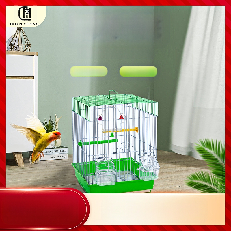 Tipptasemel kaasavõetav roostevabast terasest linnupuur papagoi linnupuur linnuvilla läbipaistev puur hall hulgimüügi papagoi linnu koduseks kasutamiseks