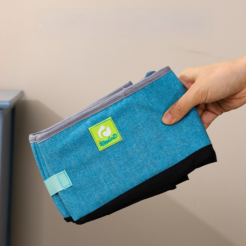 Litiera pentru pisici semi-închisă, pliabilă, transfrontalieră, portabilă, impermeabilă, din pânză Oxford, deschisă, pentru toaletă, litiera supradimensionată