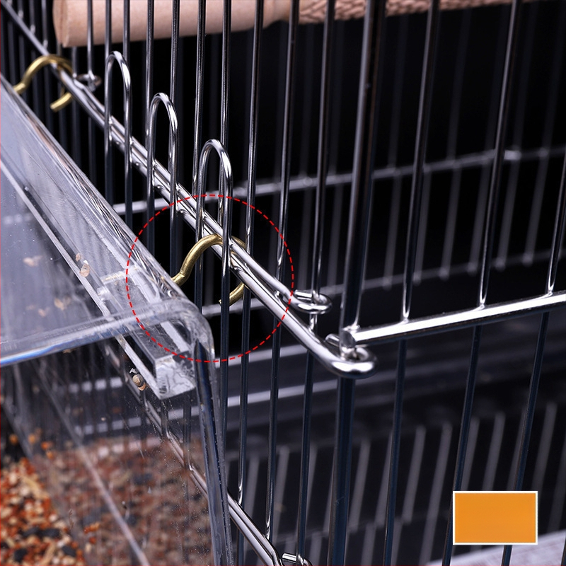 Taškinis akrilinis paukščių lesyklėlė, papūgų narvelis, automatinis lesyklėlė, paukščių apsaugos nuo išsklaidymo dėžutė, naminių gyvūnėlių automatinis lesyklėlė