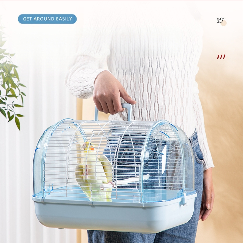 Colivie pentru păsări cu colivie portabilă, piele de tigru, bujor, colivie mică, călugăr solar, mare, metalică de înaltă calitate, colivie pentru păsări