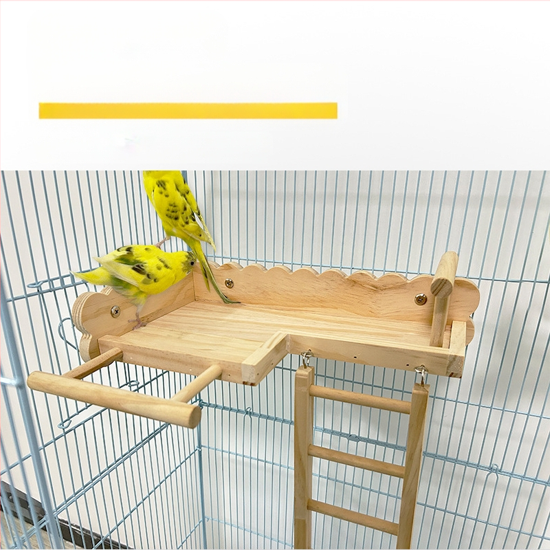 Pat din lemn masiv pentru papagal, bujor negru Phoenix, piele de tigru, scări de alpinism, platformă pentru colivie, decor pentru păsări, ustensile pentru păsări, consumabile