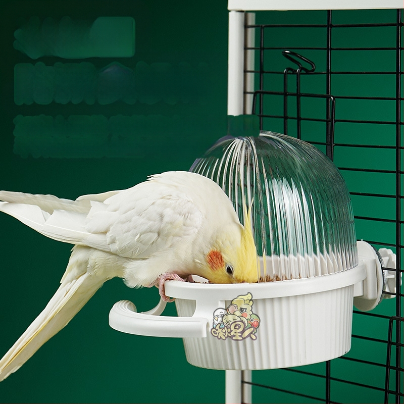 Hranilica za ptice, vodootporna posuda za hranu, makroni s stalkom od vrpce, kavez s unutarnjim fiksnim križem, svileni kavez za ptice, kutija za hranu velikog kapaciteta