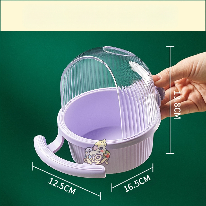 Hranilica za ptice, vodootporna posuda za hranu, makroni s stalkom od vrpce, kavez s unutarnjim fiksnim križem, svileni kavez za ptice, kutija za hranu velikog kapaciteta