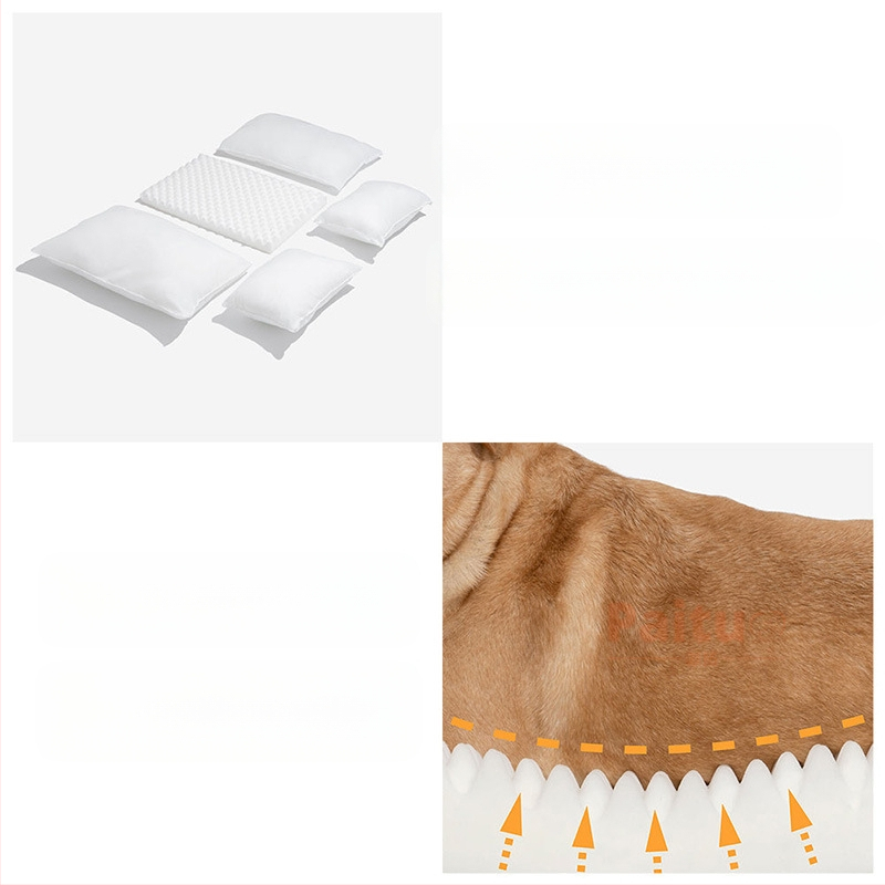 Kreativno prugasto plišano janjeće zimsko toplo mačje gnijezdo za kućne ljubimce, kauč na razvlačenje za pse, gnijezdo za kućne ljubimce, potpuno uklonjivo i perivo