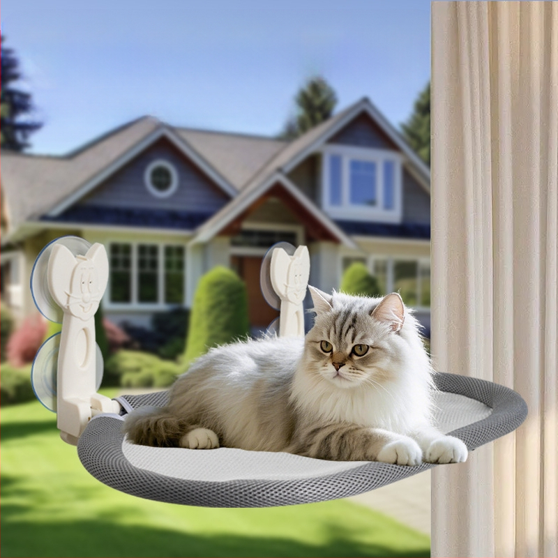 Prekogranični popularni proizvod, univerzalna viseća mreža za mačke za sva godišnja doba, s vakuumskom čašicom, bez bušilice, štedi prostor, sklopivo i uklonjivo gnijezdo i viseća mreža za mačke