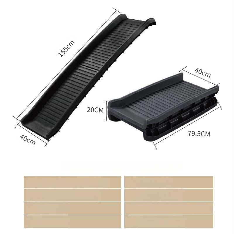 Amazon Стълба за катерене за кучета Голяма стълба за кучета Стъпка за котки Неплъзгаща се пластмасова сгъваема стълба за кола за домашни любимци